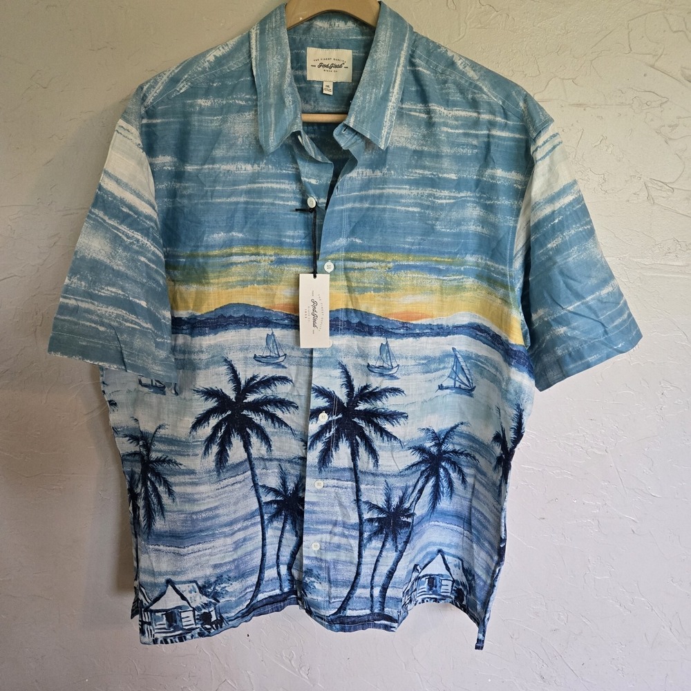 Redhead Mens 2XL NWT Hawaiian Resort Wear Cotton Shirt Tropical